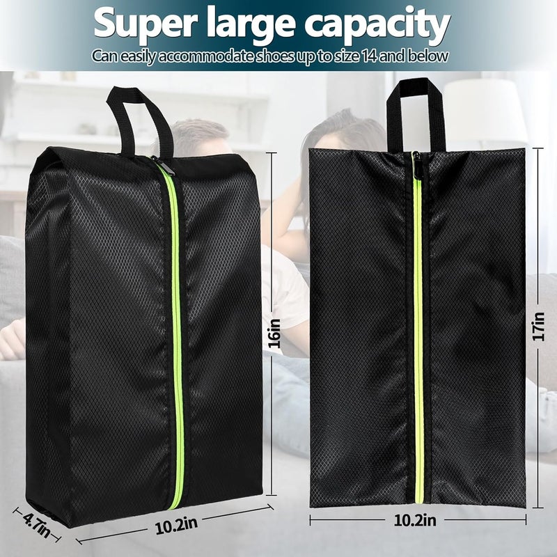 Eopres Shoe Bags for Travel - Set of 3 Pack Large Capacity Oxford Fabric Shoe Bags, Multi-Functional Dust-Proof and Waterproof Men & Women Travel Shoe Bag(Black) - Image 2